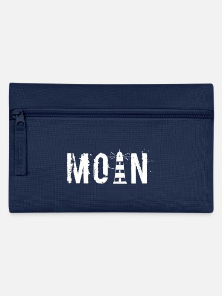 Moin - Leuchtturm weiß - Federtasche - Navy
