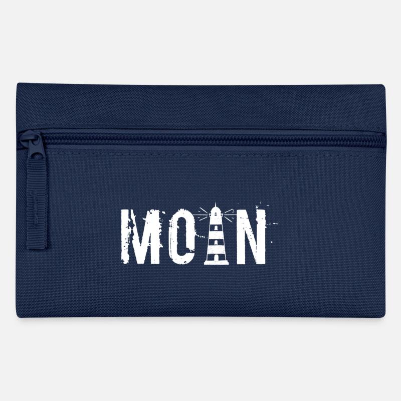 Moin - Leuchtturm weiß - Federtasche - Navy