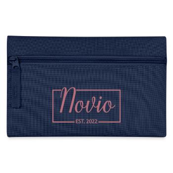 Novio Est. 2022 Cadeau de fiançailles Mariage du marié - Trousse - marine - Devant