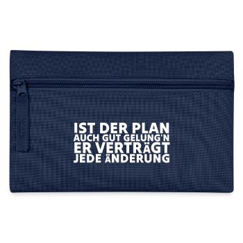 Ist der Plan auch gut gelungen - Federtasche - Navy - Vorne