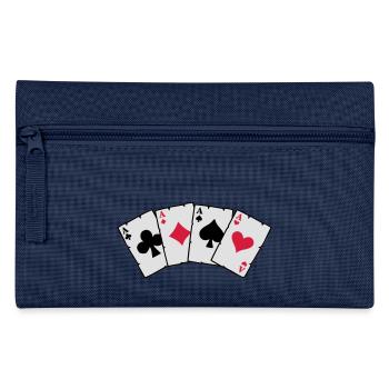 Cartes Poker - Cartes Poker - Trousse - marine - Devant