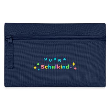 HURRA SCHULKIND - Einschulung Erstklässler - Federtasche - Navy - Vorne