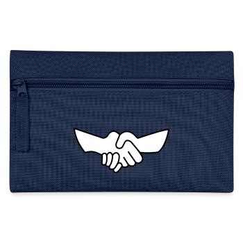 Handshake Hands Store Trade Partner Gift - Pencil Case - navy - Front