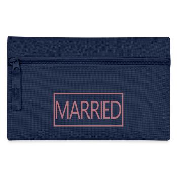 Couple marié assorti Hommes & Femmes Jour de mariage - Trousse - marine - Devant