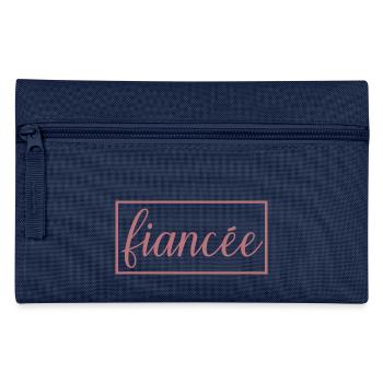 Fiancée Matching Engagement Wedding Honeymoon - Pencil Case - navy - Front
