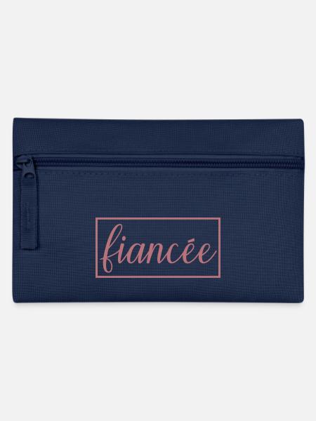 Fiancée Matching Engagement Wedding Honeymoon - Pencil Case - navy