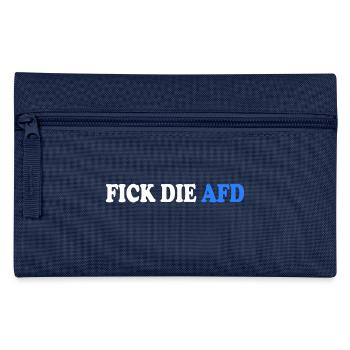 Fick die afd - Federtasche - Navy - Vorne