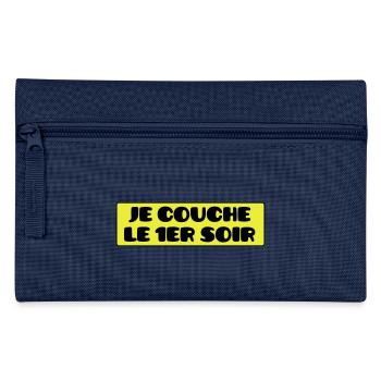Je Couche le 1er Soir - Trousse - marine - Devant