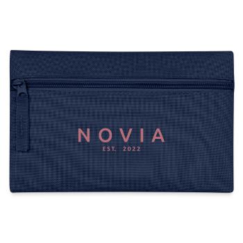 2022 Verlobung Brautdusche Hochzeit - Federtasche - Navy - Vorne