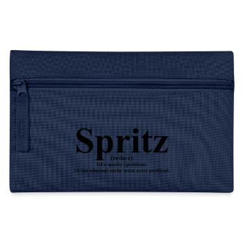 Italienischer Aperitif Spizz - Federtasche - Navy - Vorne
