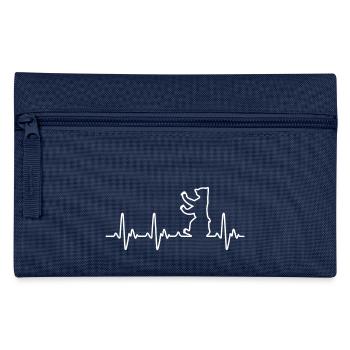 Berlin Herzschlag Bär - Federtasche - Navy - Vorne