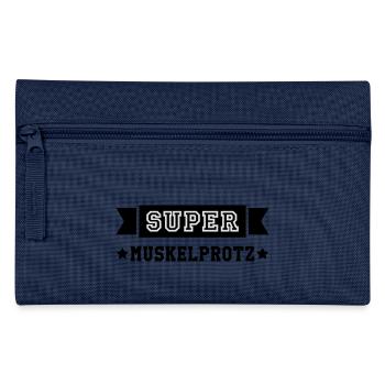 Kräftig Muskulös Muskelprotz Stämmig bodybuilding - Federtasche - Navy - Vorne