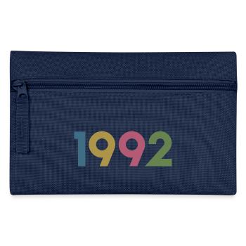 Jahr 1992, 30 Jahre alt, Geschenk zum 30. Geburtstag - Federtasche - Navy - Vorne