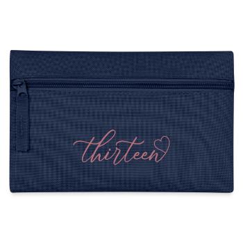 Cute 13th Birthday Gift 13 Years Old - Thirteen - Pencil Case - navy - Front