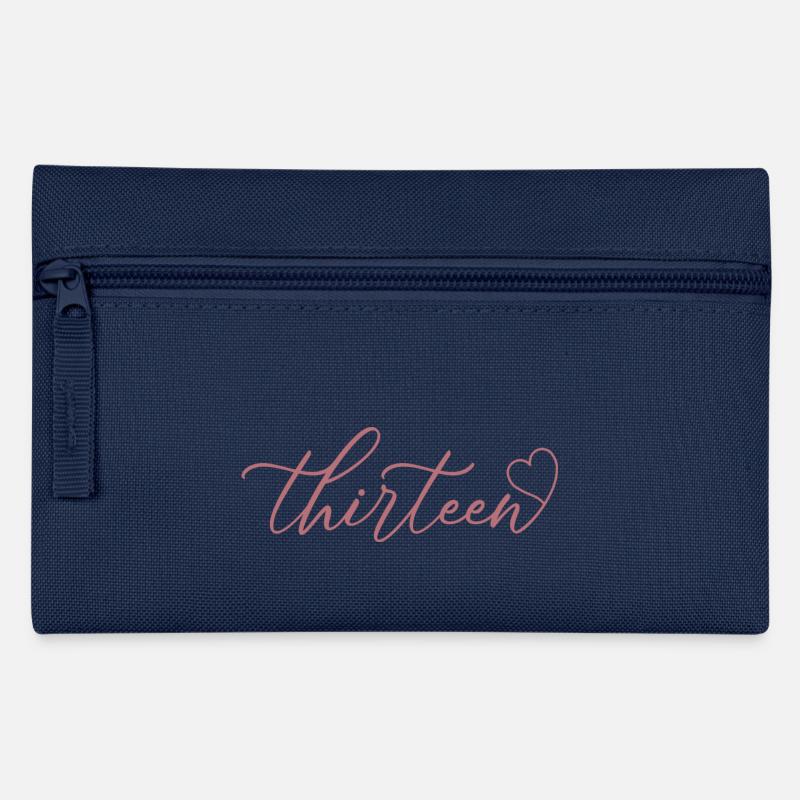 Süßes Geschenk zum 13. Geburtstag 13 Jahre alt - Dreizehn - Federtasche - Navy