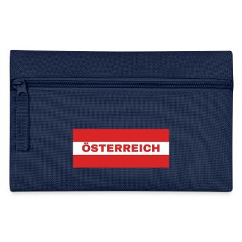 Austrian Flag - Pencil Case - navy - Front
