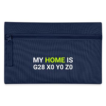 my home is x0 y0 z0 - Federtasche - Navy - Vorne