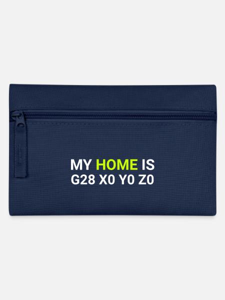 my home is x0 y0 z0 - Federtasche - Navy