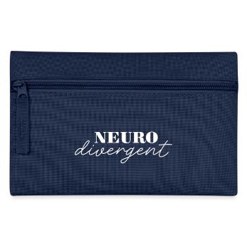 Celebrating Neurodivergence: Unique Products - Pencil Case - navy - Front