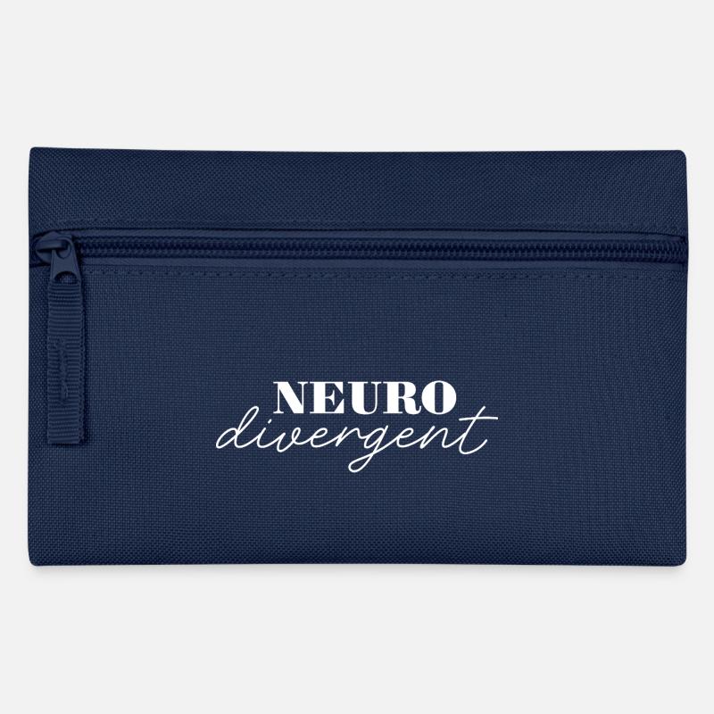 Neurodivergenz feiern: Einzigartige Produkte - Federtasche - Navy