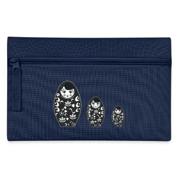 Matroschka Figuren - Federtasche - Navy - Vorne