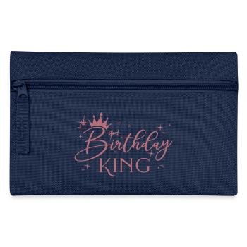 Birthday King - Cooles Geburtstagsparty-Geschenk für Männer - Federtasche - Navy - Vorne