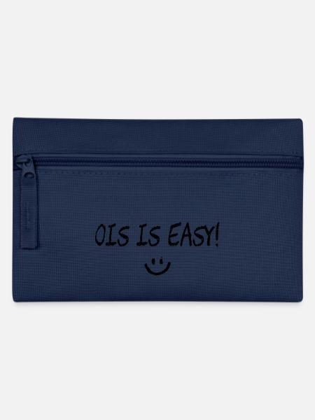 Ois is easy! Bayerischer Spruch - Federtasche - Navy