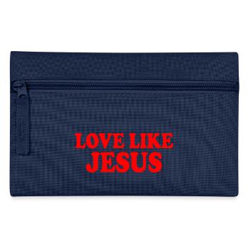 Love like jesus - Federtasche - Navy - Vorne