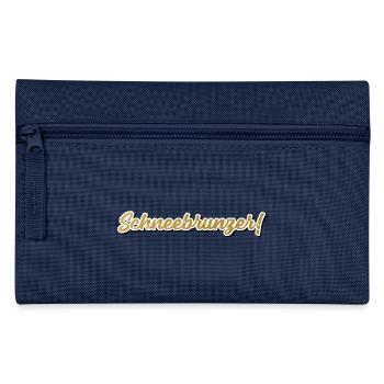 Schneebrunzer Österreich Dialekt Mundart Sprache - Federtasche - Navy - Vorne