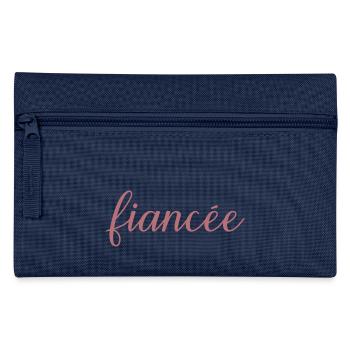 Fiancée Matching Engagement Wedding Honeymoon - Pencil Case - navy - Front