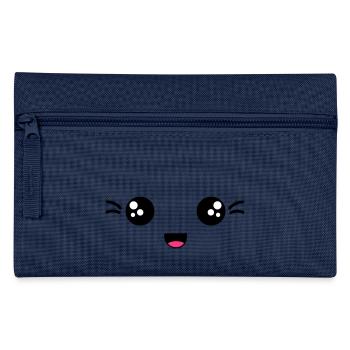 face laughing - Pencil Case - navy - Front