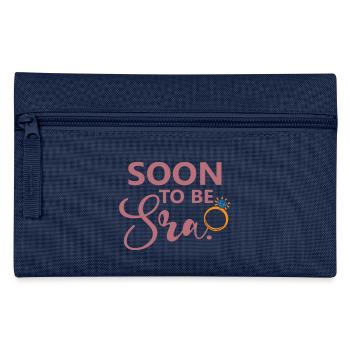 Soon To Be Sra. Engagement Bridal Shower Wedding - Pencil Case - navy - Front