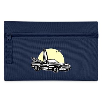 Muscle Car im Sonnenuntergang 01_dreifarbig - Federtasche - Navy - Vorne