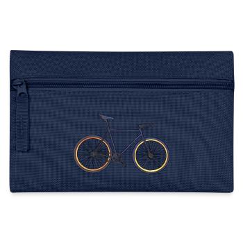 Fixie Fahrrad Vintage - Geschenk Idee - Federtasche - Navy - Vorne