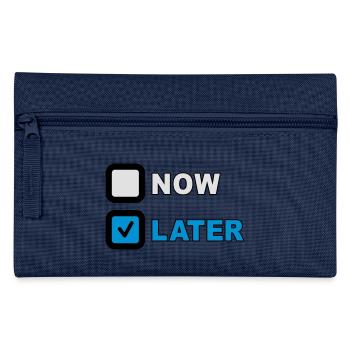 Now Later Question - Pencil Case - navy - Front