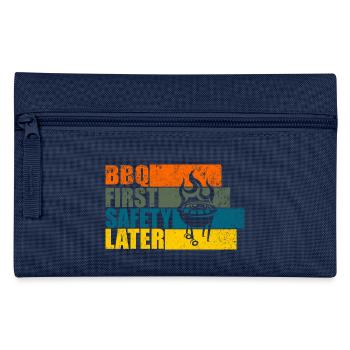 BBQ FIRST SAFETY LATER - Pencil Case - navy - Front