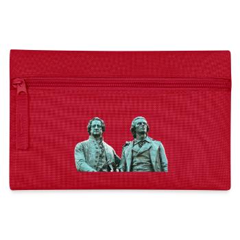 Weimar Göthe Schiller monument - Pencil Case - red - Front