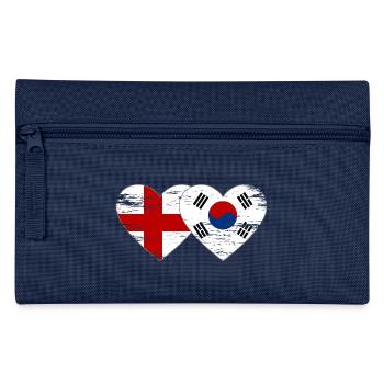 England Südkorea Flagge Herz used - Federtasche - Navy - Vorne