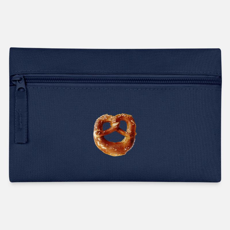 Bayrische Brezen - Federtasche - Navy
