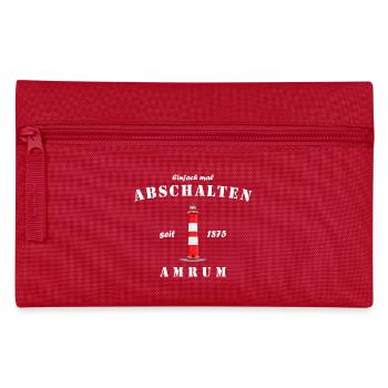 Lighthouse on Amrum, Just take a deep breath - Pencil Case - red - Front