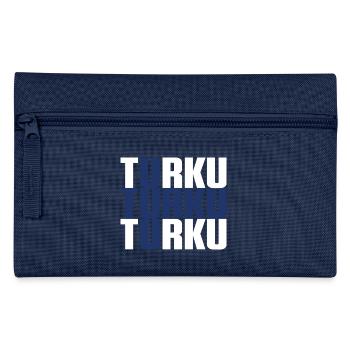 Turku Finnland Fahne - Federtasche - Navy - Vorne