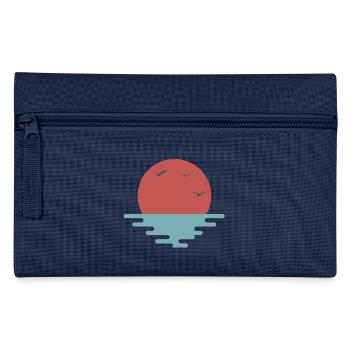 Fernweh - Reiselust - Federtasche - Navy - Vorne