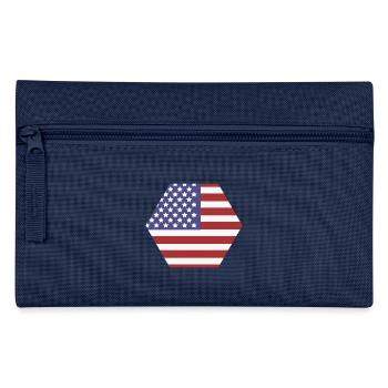 Flagge der Vereinigten Staaten - Federtasche - Navy - Vorne