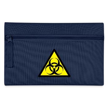 Biohazard Biogefährdung Gefahrensymbol - Federtasche - Navy - Vorne