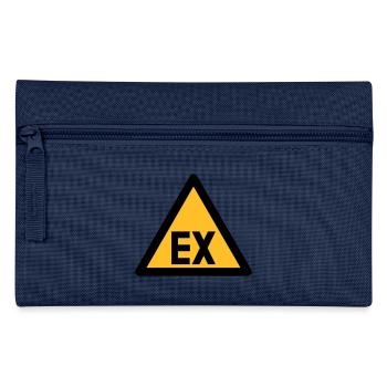 Hazard Symbol - Explosion Danger (2-color) - Pencil Case - navy - Front