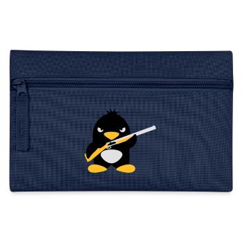 Shotgun Penguin - Pencil Case - navy - Front