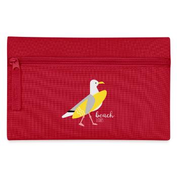 Surfer Seagull - Pencil Case - red - Front