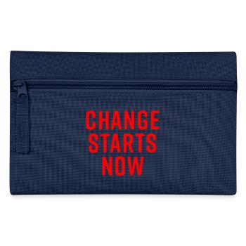 Change starts now - Pencil Case - navy - Front