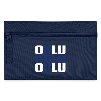 Oulu Finnland Fahne - Federtasche - Navy - Vorne
