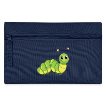Smiling Caterpillar - Pencil Case - navy - Front